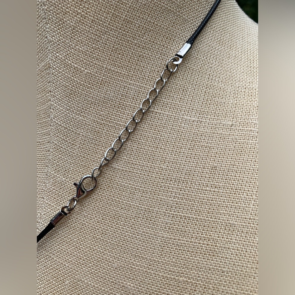 Handmade Malachite Stone Dagger Amulet Necklace - Picture 6 of 11